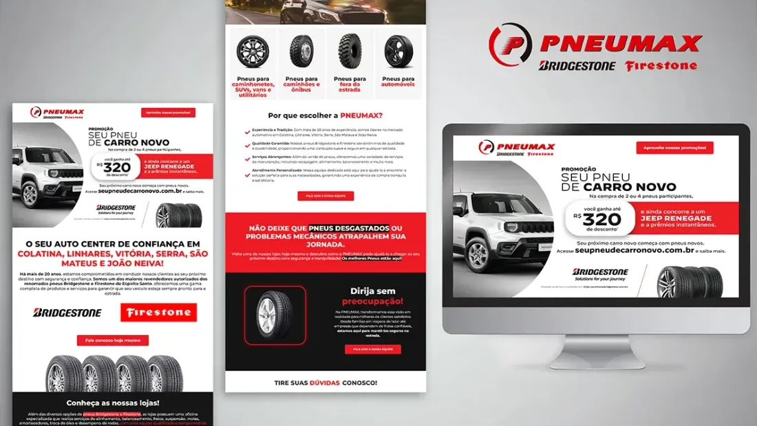 Campanha real da Studyu para Pneumax — Bridgestone e Firestone, ES